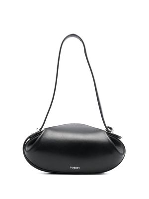 Yuzefi logo-print leather tote bag - Black