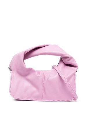 Yuzefi Wonton twisted leather crossbody bag - Pink