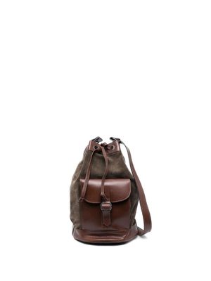 Yves Saint Laurent Pre-Owned 1970s leather bucket bag - Brown