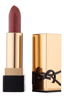 Yves Saint Laurent Rouge Pur Couture Caring Satin Lipstick with Ceramides in Burgundy