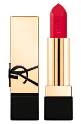 Yves Saint Laurent Rouge Pur Couture Caring Satin Lipstick with Ceramides in Rouge Paradoxe