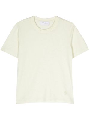 Yves Salomon cotton-cashmere blend T-shirt - Yellow