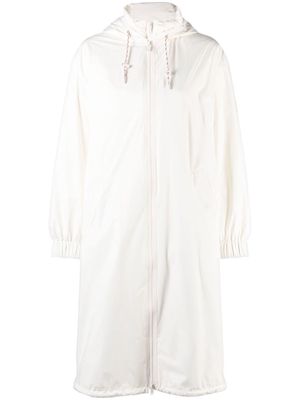 Yves Salomon down-filled two-piece jacket coat - White