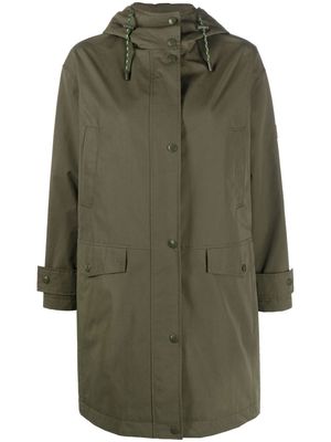 Yves Salomon hooded cotton raincoat - Green