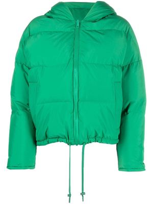 YVES SALOMON hooded padded jacket - Green