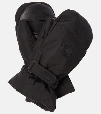 Yves Salomon Leather-trimmed mittens