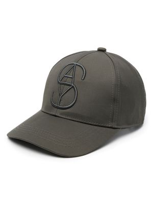 Yves Salomon logo-embroidered baseball cap - Green