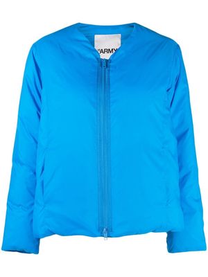 Yves Salomon padded zip-fastening jacket - Blue