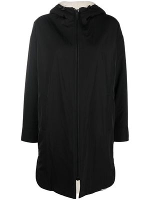 Yves Salomon reversible shearling parka coat - Black