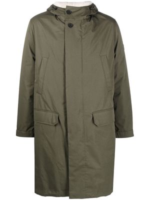 Yves Salomon shearling-lined hooded parka - Green