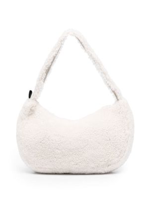Yves Salomon shearling shoulder bag - White
