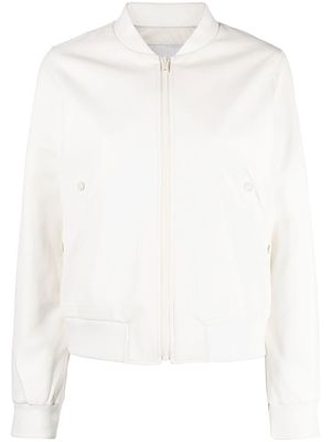 Yves Salomon zip-up jacket - White