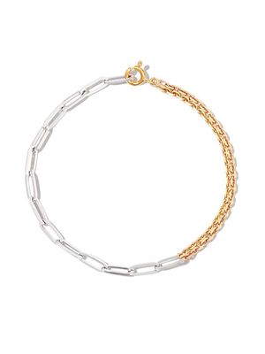 Yvonne Léon 18kt white and yellow gold chain bracelet - Silver
