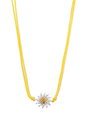 YVONNE LÉON 9kt yellow gold Daisy citrine necklace