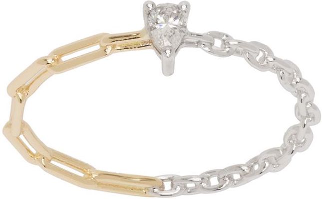 Yvonne Léon Gold & White Gold Solitaire Ring
