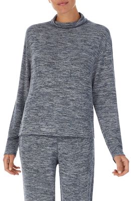 Z WELL Mock Neck Pullover in Hthrblue