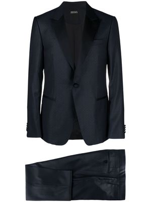 Z Zegna single-breasted wool dinner suit - Blue