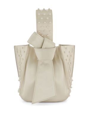 Zac Zac Posen faux pearl-embellished Anthea shoulder bag - Neutrals
