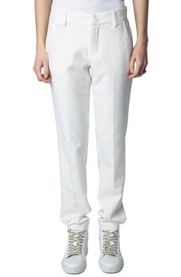 Zadig & Voltaire Crystal Detail Trousers in Judo