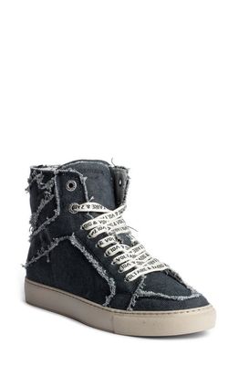 Zadig & Voltaire Flash High Top Sneaker in Noir