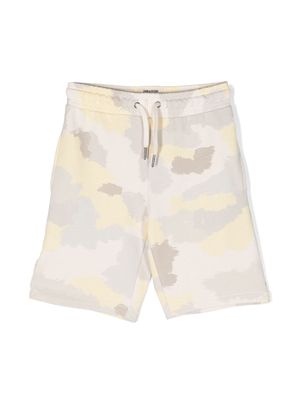 Zadig & Voltaire Kids camouflage-print cotton track shorts - Neutrals