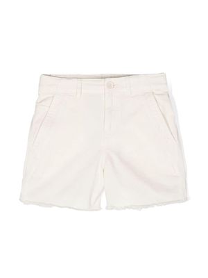 Zadig & Voltaire Kids frayed denim shorts - Neutrals