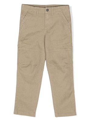 Zadig & Voltaire Kids mid-rise tapered-leg trousers - Neutrals