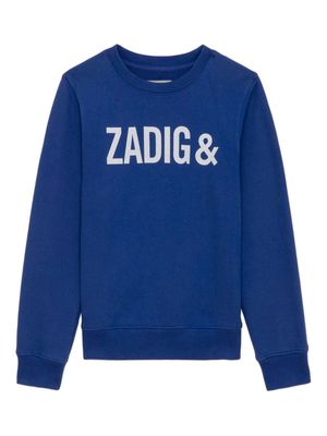 Zadig & Voltaire Kids Simba cotton sweatshirt - Blue