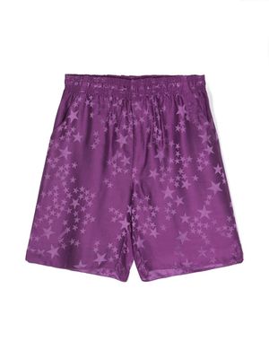 Zadig & Voltaire Kids star-patterned shorts - Purple