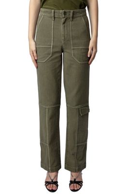 Zadig & Voltaire Pepper Cotton Twill Cargo Pants in Cypres