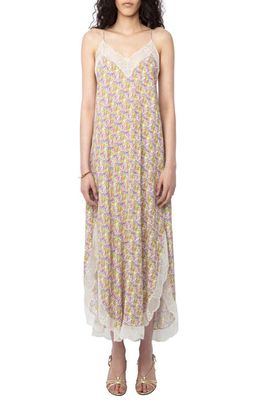 Zadig & Voltaire Ristyl Liberty Wings Crepe Slipdress in Sun