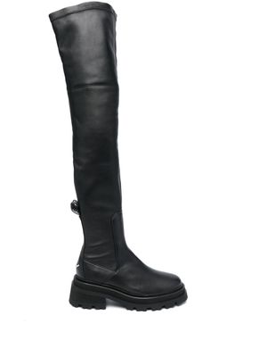 Zadig&Voltaire 60mm high leather boots - Black