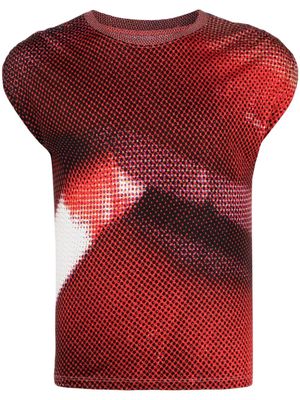 Zadig&Voltaire Adele graphic-print vest - Red
