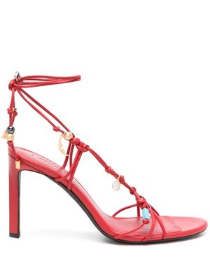 Zadig&Voltaire Alana 105mm leather sandals - Red