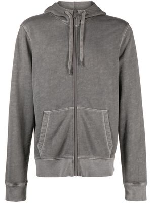 Zadig&Voltaire Alex Skull XO patch hooded jacket - Grey