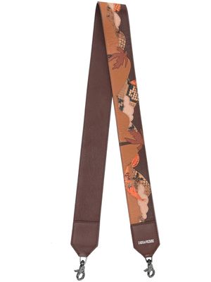 Zadig&Voltaire all-over print leather strap - Brown