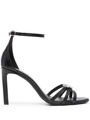 Zadig&Voltaire Amee Wing Court 90mm leather sandals - Black