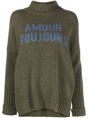 Zadig&Voltaire Amour Toujours wool jumper - Green