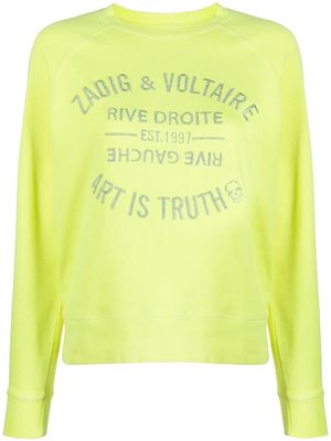 Zadig&Voltaire Art Is Truth embroidered sweatshirt - Green