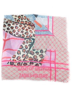 Zadig&Voltaire Band Of Sisters scarf - Pink