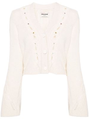 Zadig&Voltaire Barley cable-knit cardigan - Neutrals