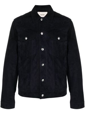 Zadig&Voltaire Base suede shirt jacket - Blue