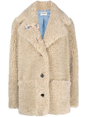 Zadig&Voltaire brushed single-breasted jacket - Neutrals