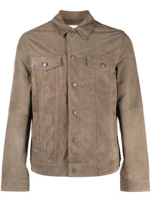 Zadig&Voltaire button-fastening suede jacket - Brown