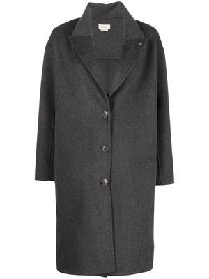 Zadig&Voltaire buttoned-up single-breasted coat - Grey