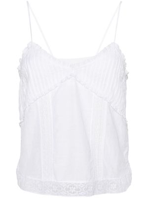 Zadig&Voltaire Calixia Tomboy lace-detail top - White