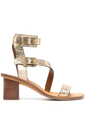 Zadig&Voltaire Cecilia Caprese 60mm sandals - Gold