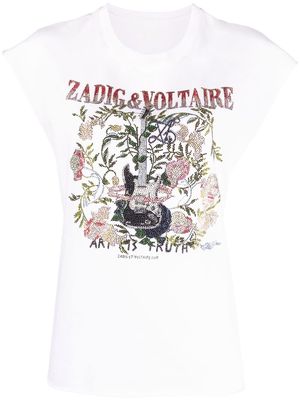 Zadig&Voltaire Cécilia Guitar tank top - White