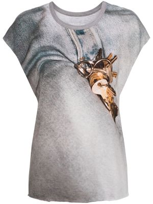 Zadig&Voltaire Cecilia key-print T-shirt - Grey
