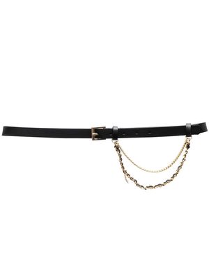 Zadig&Voltaire chain-detail leather belt - Black